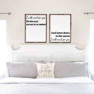 In Your Love Tyler Childers Lyrics Wall Decor | Set of 2 Framed Canvas Signs